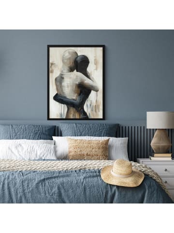 MuchoWow Poster mit Leiste Verbundene Figuren