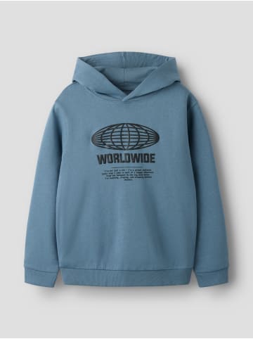 name it Nkmozias Hoodie Kapuzen-Sweatshirt in blue mirage