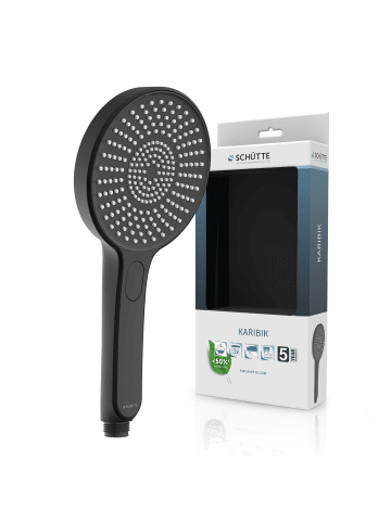 Franz Joseph Schütte KARIBIK Handbrause, Schwarz matt
