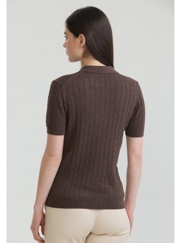 Felix Hardy Polo Shirt Kurzarm in braun