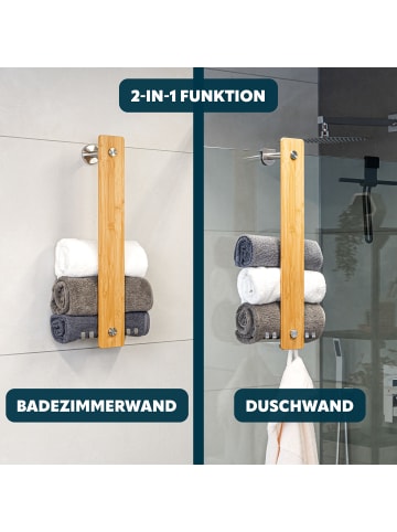 bremermann Handtuchhalter 2in1 ca. 18,5 x 60 x 10 cm (B/H/T)
