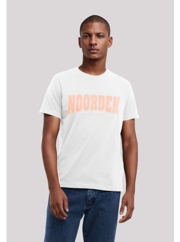 F4NT4STIC T-Shirt Knut & Jan Hamburg Noorden Collegiate in weiß