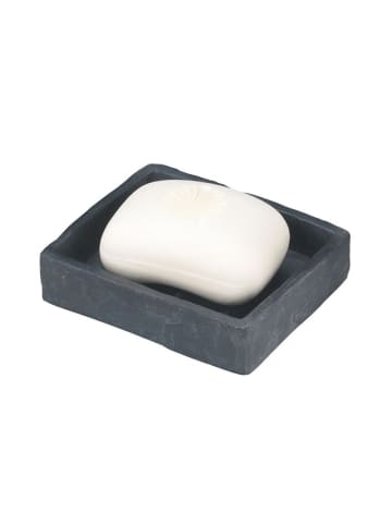 Wenko Seifenschale SLATE ROCK in Anthrazitfarben, (B) 14 x (H) 2,5 x (L) 10 cm