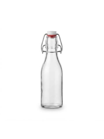 relaxdays 6x Flasche in Transparent - 250 ml