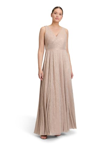 Vera Mont Abendkleid mit Plissee in Cream/White