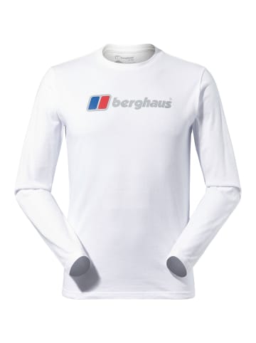 Berghaus M BIG LOGO LS TEE in Weiß