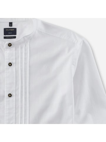 OLYMP  Hemd Tracht klassisch regular fit in Weiß