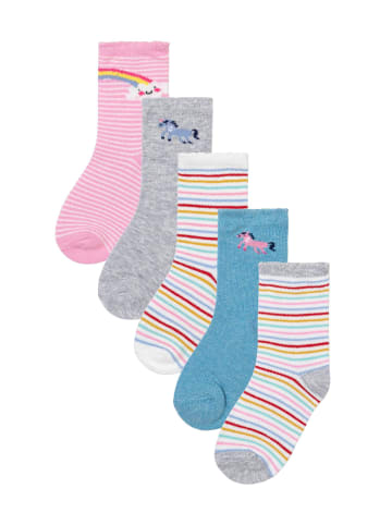 Minoti 5er-Set: Kurzsocken NBG SOCK 33 in grau