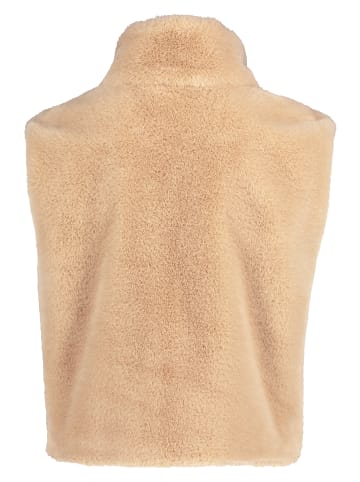 Betty Barclay Plüschweste mit Reißverschluss in Beige