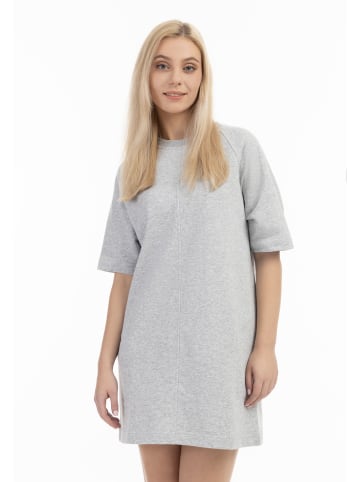 DreiMaster Maritim Sweatshirtkleid in Hellgrau Melange