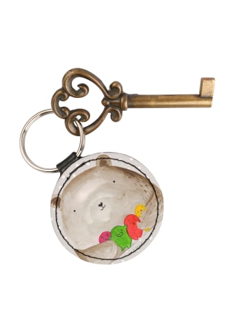 Mr. & Mrs. Panda Taschenanhänger Bär Gefühl ohne Spruch in Grau Pastell