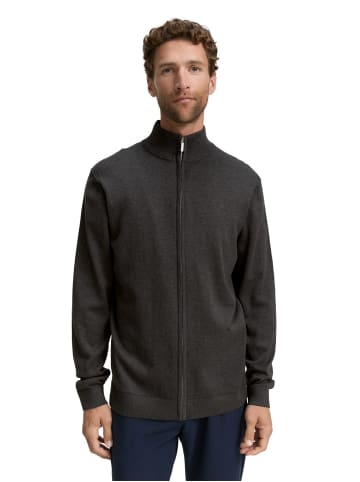 Tom Tailor Strickjacke BASIC KNIT JACKET in Schwarz