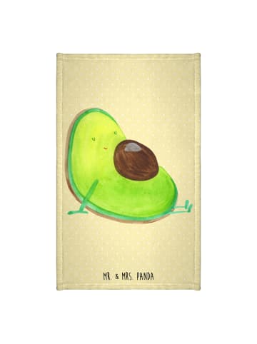 Mr. & Mrs. Panda Handtuch Avocado Schwangerschaft ohne Spruch in Gelb Pastell
