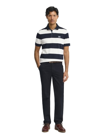 Polo Club Poloshirt in Blau-Ecru