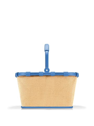 Reisenthel Carrybag - Einkaufskorb (cord dark matcha) in frame raffia blue