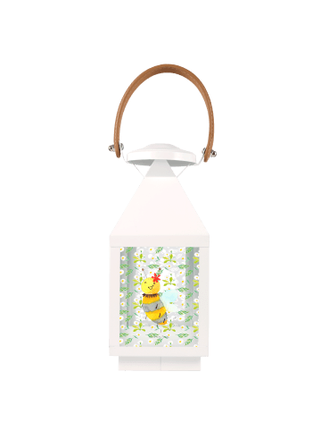 Mr. & Mrs. Panda Laterne Biene Blume ohne Spruch in Transparent