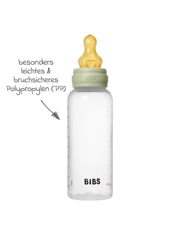 BIBS PP-Flasche Baby Bottle Round 270 ml in gruen