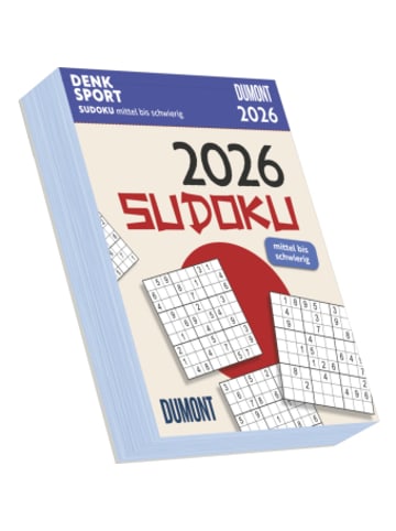 DuMont Kalenderverlag Kalender - DUMONT - Sudoku mittel bis schwierig 2026 - Tagesabreißkalende