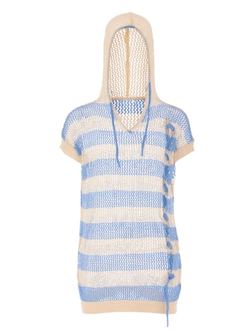 usha BLUE LABEL Women Sweater in Light Beige Denim Blue