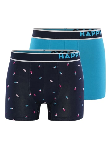 Happy Shorts Retroshorts Trunks in Blau