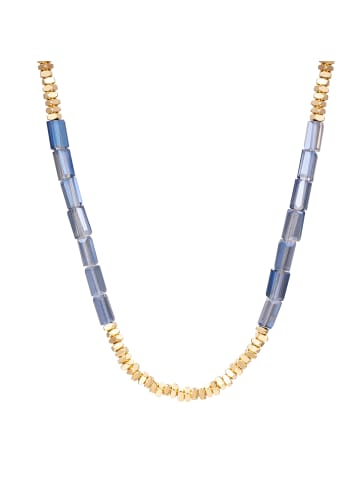 Lulu & Jane Halskette aus Metall-Legierung mit Glas in gelbgold