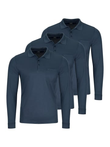 Ragman Poloshirt Basic in Azur