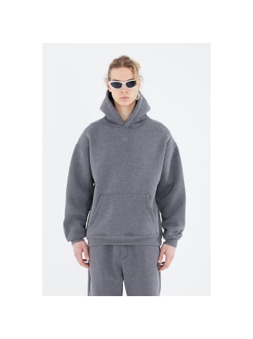 Megaman Oversize Fit Basic Hoodie in Anthrazit-Melange