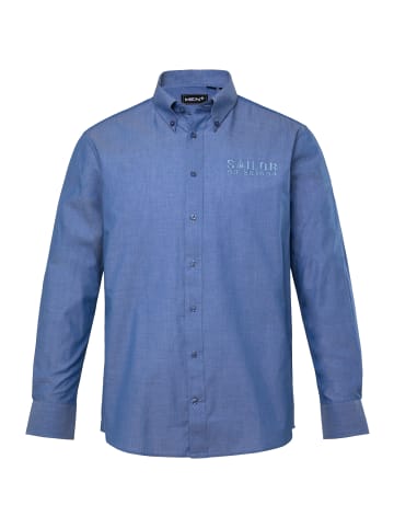 Men Plus Hemd in eisblau