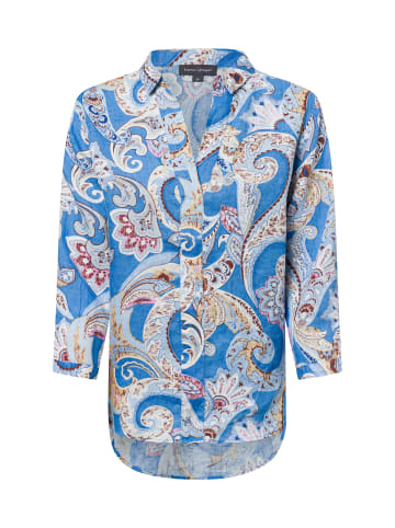 Franco Callegari Blusenshirt in blau mehrfarbig - 0009