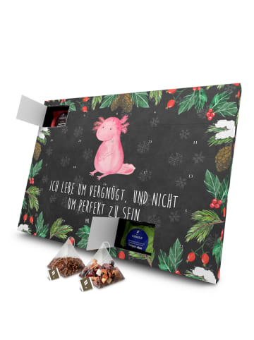 Mr. & Mrs. Panda Tee Adventskalender Axolotl Niedlich mit Spruch in Kreidetafel
