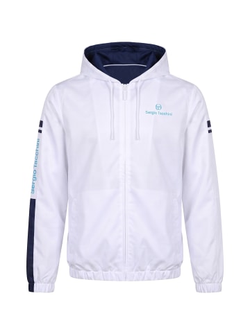 Sergio Tacchini Track Jacket in white/navy