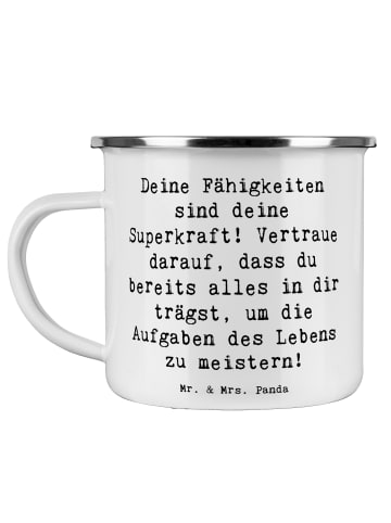 Mr. & Mrs. Panda Trinkbecher Spruch Vertrauen in Fähigkeiten mit... in Weiß