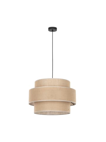 Licht-Erlebnisse Pendelleuchte Ø 50 x (T)160 cm in Schwarz Natur