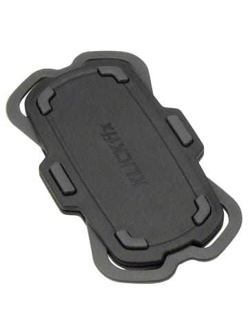 KLICKfix PhonePad Smartphone-Halterung inkl. Quad Mini Adapter 11 cm (black) in schwarz