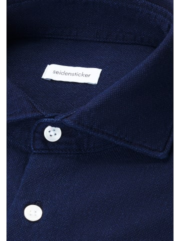Seidensticker Casual Hemd Regular in Dunkelblau