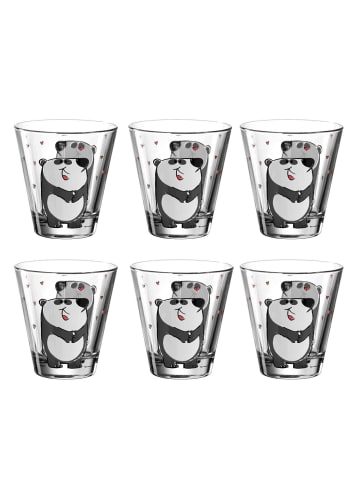 LEONARDO 6er Set Kinderbecher Bambini in Panda 215 ml