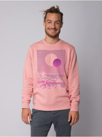 wat? Apparel Sweatshirt Sun and Moon Skyline in Canyon Pink