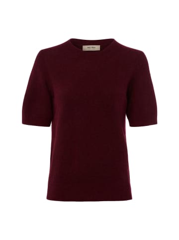Mos Mosh Kurzarmpullover MMMape in bordeaux - 0002