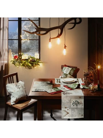 Sander Baumwollmischung, Gewebt, Gobelin Tischläufer Cheryl in beige