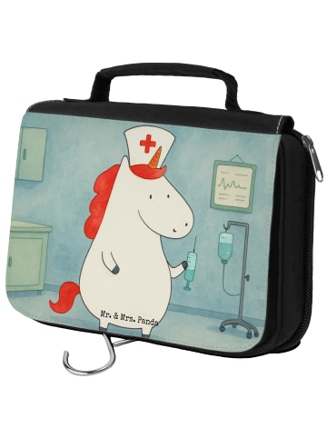 Mr. & Mrs. Panda Kulturbeutel Einhorn Krankenschwester Design oh... in Weiß