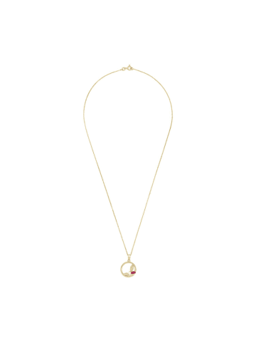 Amor Halskette Silber 925, gelbvergoldet in Gold
