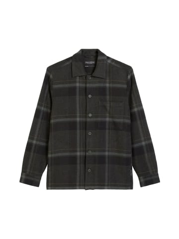 Marc O'Polo Overshirt in multi/ dark grey melange
