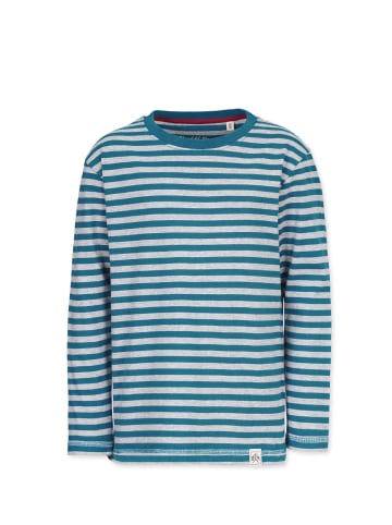 Band of Rascals Longsleeve " Striped " in petrol