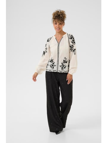 Cream Langarm-Bluse CRSarah Regular fit in Whisper White