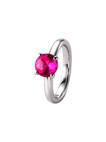 Giorgio Martello Milano Ring Mit Fuchsia Zirkonia in Pink