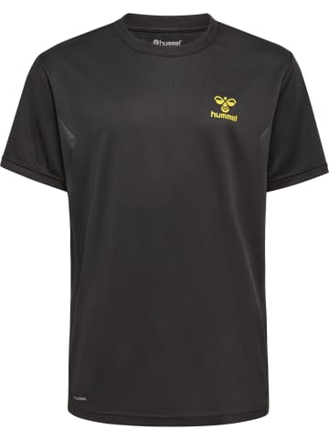 Hummel Hummel T-Shirt Hmlactive Multisport Unisex Kinder Atmungsaktiv Feuchtigkeitsabsorbierenden in OBSIDIAN/SULPHUR SPRING