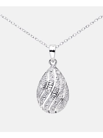 Diamant L'éternel Halskette mit Anhänger aus 375 Weißgold mit Diamant