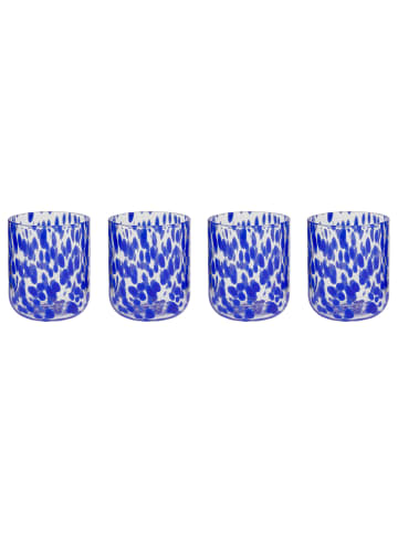 Butlers Trinkglas CONFETTI 4er-Set in Blau