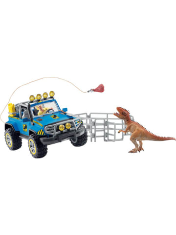 Schleich Spielfigur Dinosaurier 41464 Geländewagen mit Dino-Außenposten - 3-12 Jahre