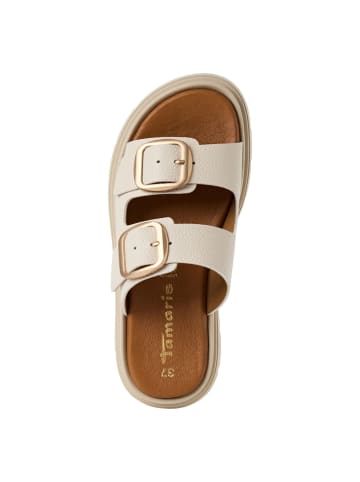 Tamaris Pantolette in IVORY LEATHER
